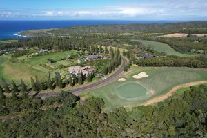 Kapalua (Plantation) 17th Green Side Aerial